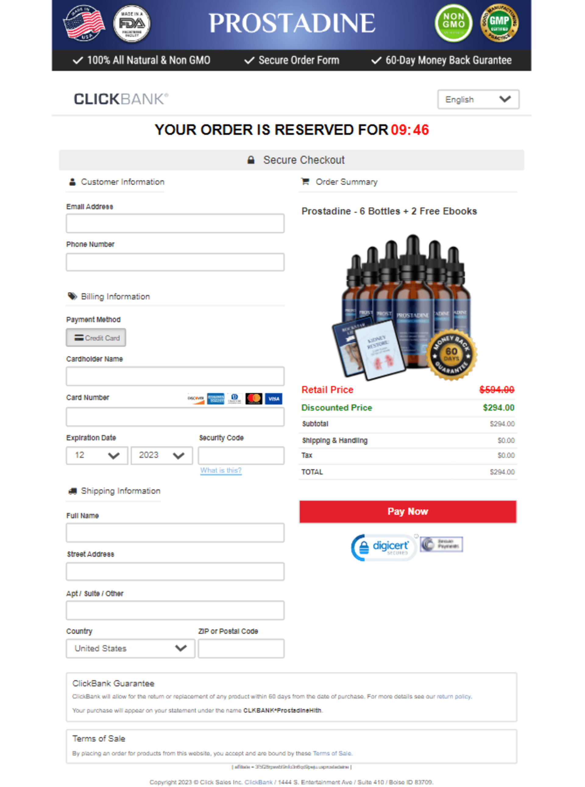 Order Page